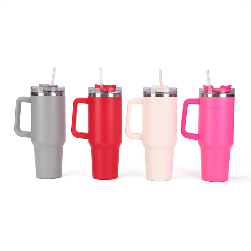 40OZ Tumbler With Handle and Lids