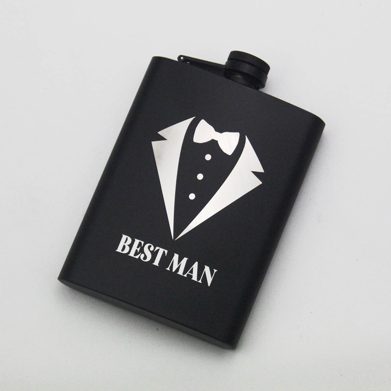 6 oz Flask Gift for Bachelor Party Wedding