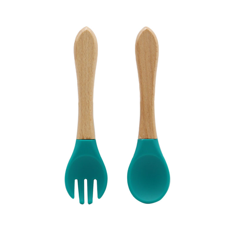 Baby Silicone Spoon and Fork Kit