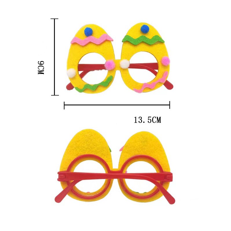 Easter Funny Bunny Eggs Glasses