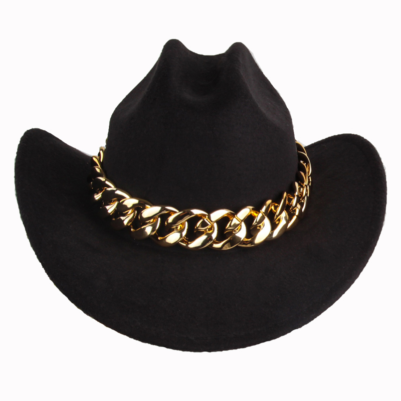 Fashion Matching Personalized Chain Cowboy Hat