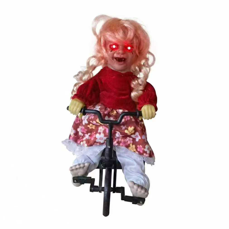 Halloween Decoration Kicking Female Ghost Doll