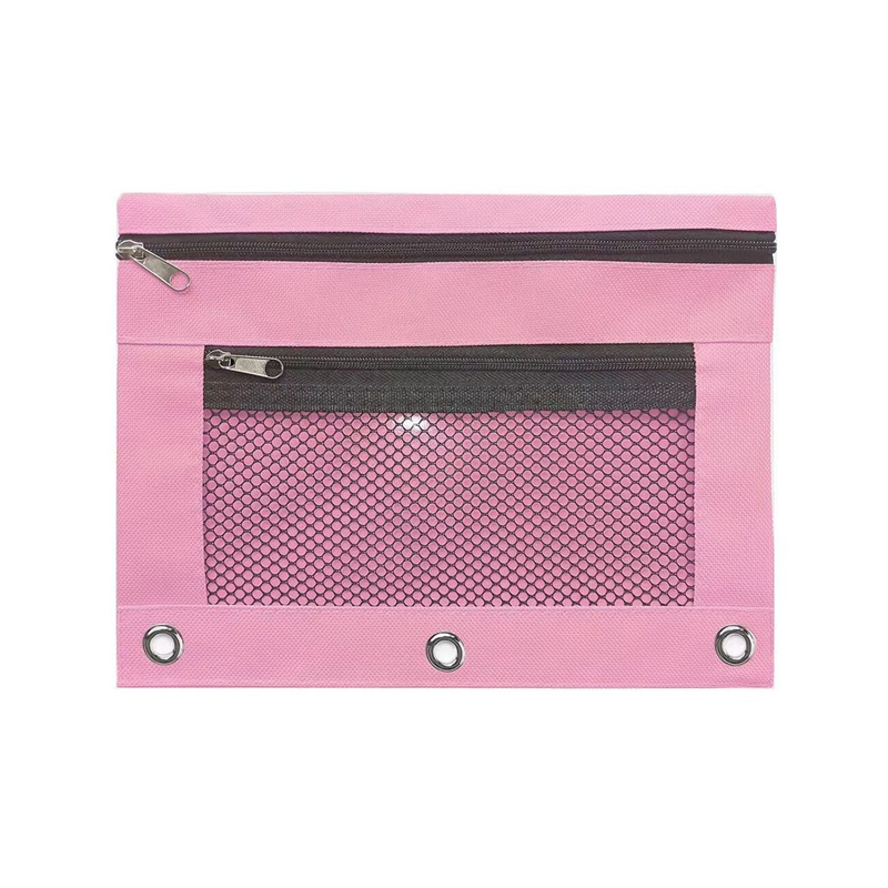 Mesh Zipper Pouch Folders Document