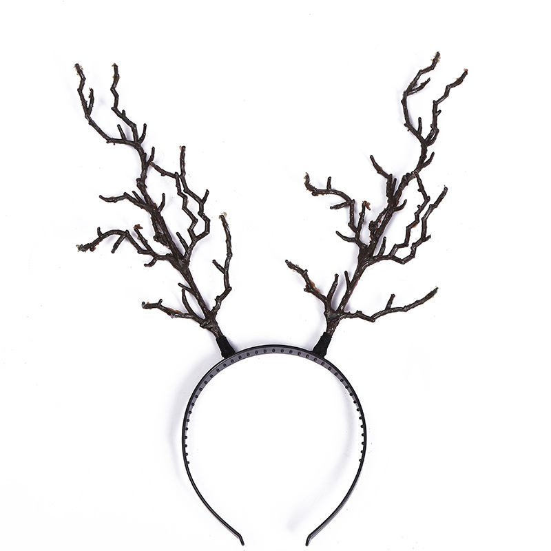 branch skull-faced decorate headband for party